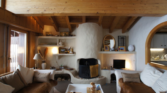 Ski Apartment trendy-dagligstue