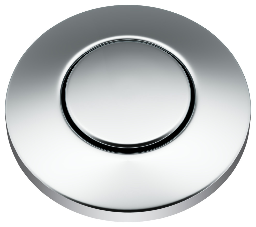 KRAUS Garbage Disposal Air Switch Kit w Push Button, AC Adapter, Cord