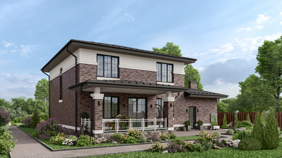 Двухэтажный частный дом в КП "Павловы озера" МО