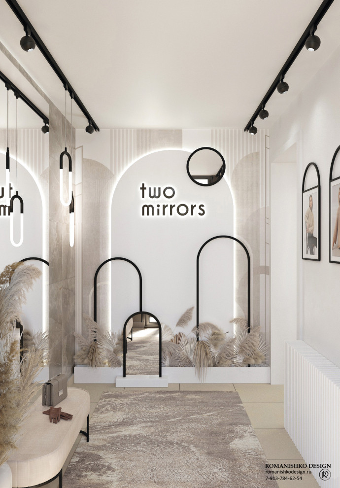 Дизайн выставочного зала шоурума женской одежды