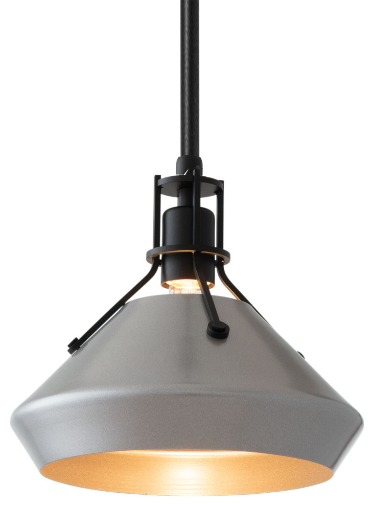 Hubbardton Forge 184251-1415 Henry with Chamfer Pendant in Vintage Platinum