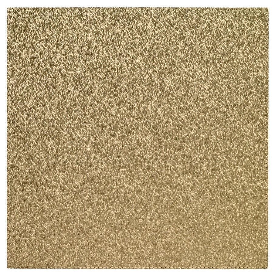 Skate Square Vinyl Placemats, Antique Gold, Set of 4 Contemporary