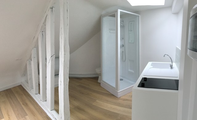 Rénovation d'une chambre de service klassisch-badezimmer