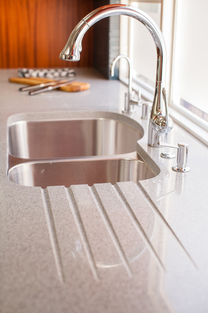 Kitchen Counters Sturdy Striking Recycled Glass With Cement