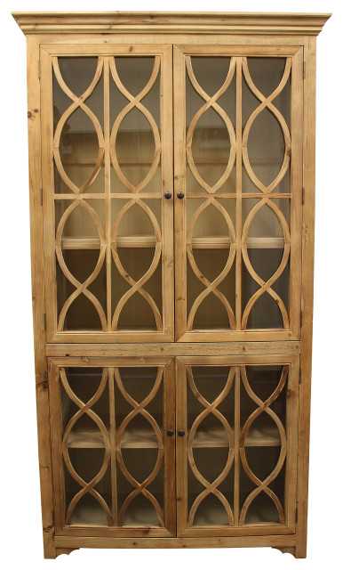 Manhattan Beach Ikki 4-Glass Door Cabinet