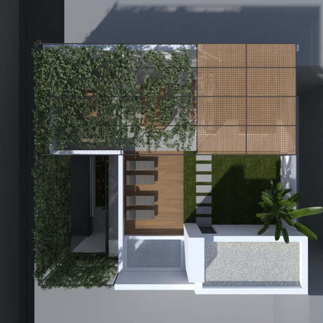 RESTYLING EDIFICIO D|R contemporaneo-terraza-y-balcon
