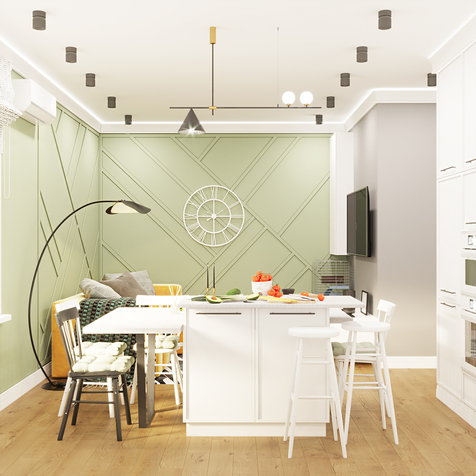 Дизайн-проект Истомина. S=86 м2