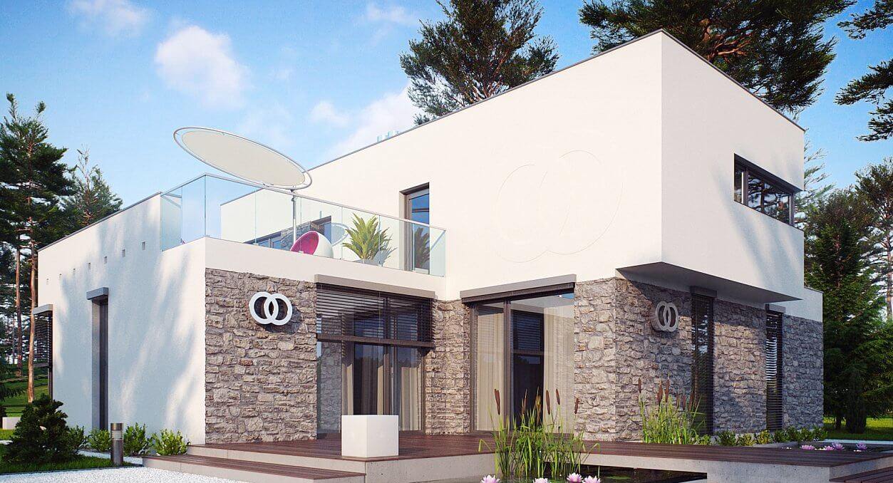 Проект каменного дома Zx46