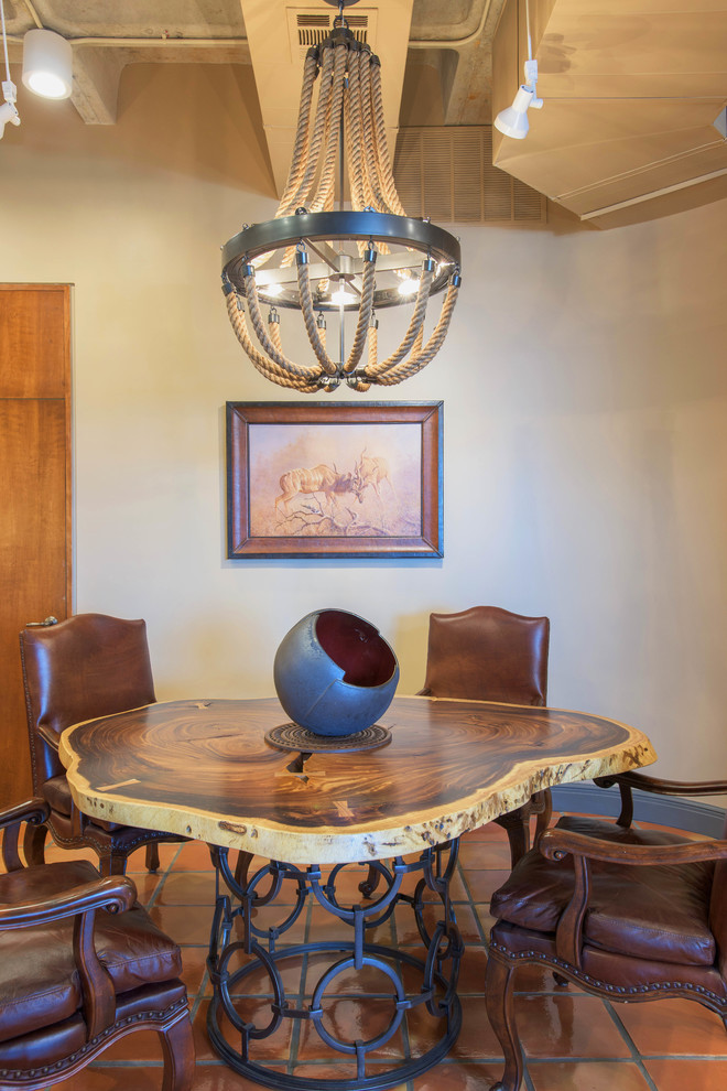 Inspiration for a transitional dining room remodel in Austin