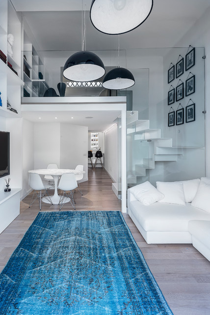 Loft Conservatorio contemporary-vardagsrum