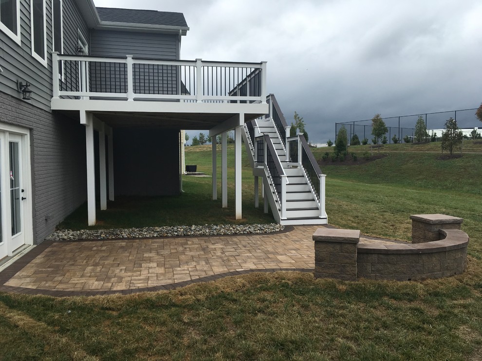 Inspiration for a large backyard deck remodel in Baltimore