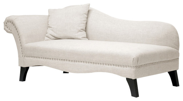 Baxton Studio Phoebe Beige Linen Modern Chaise Lounge Transitional Indoor Chairs By Hedgeapple - Linen Chaise Lounge Baxton Studio Phoebe Beige Linen Modern Chaise Lounge Transitional Indoor Chairs By Hedgeapple - Linen Chaise Lounge