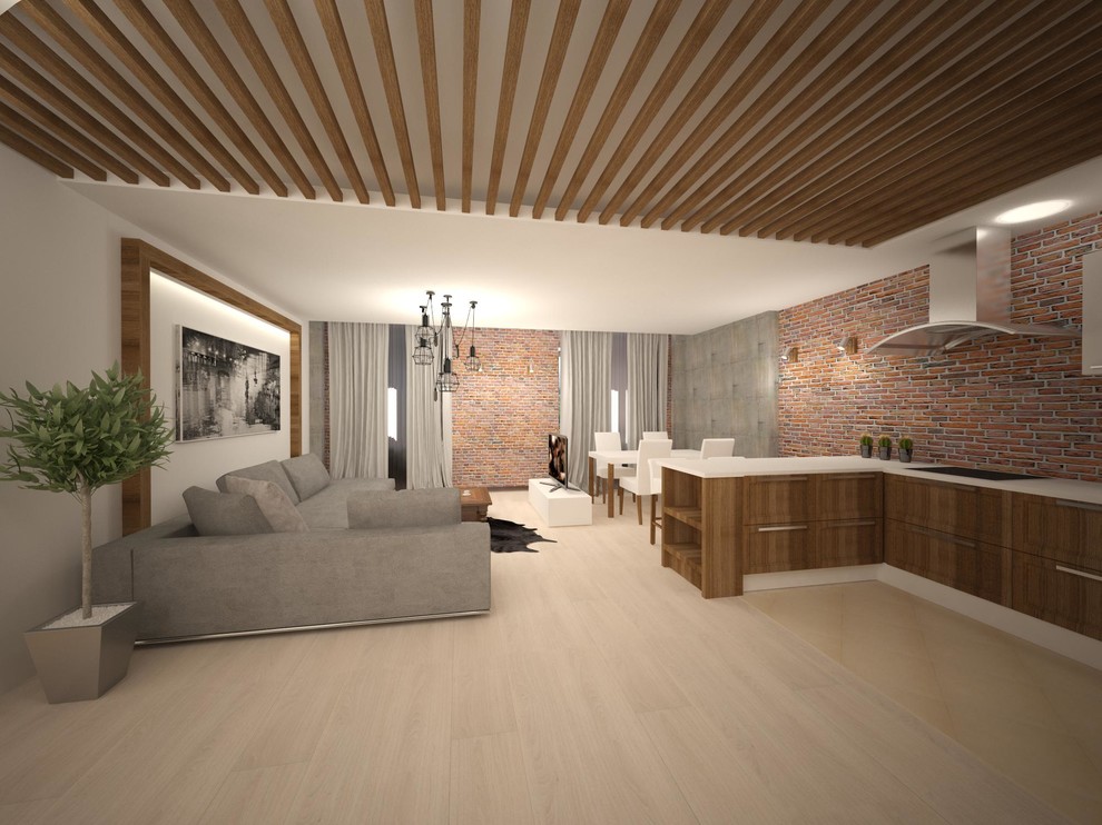 Гостиная в стиле Лофт