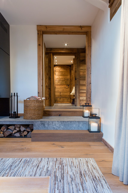 Chalet Meribel rustic-hall