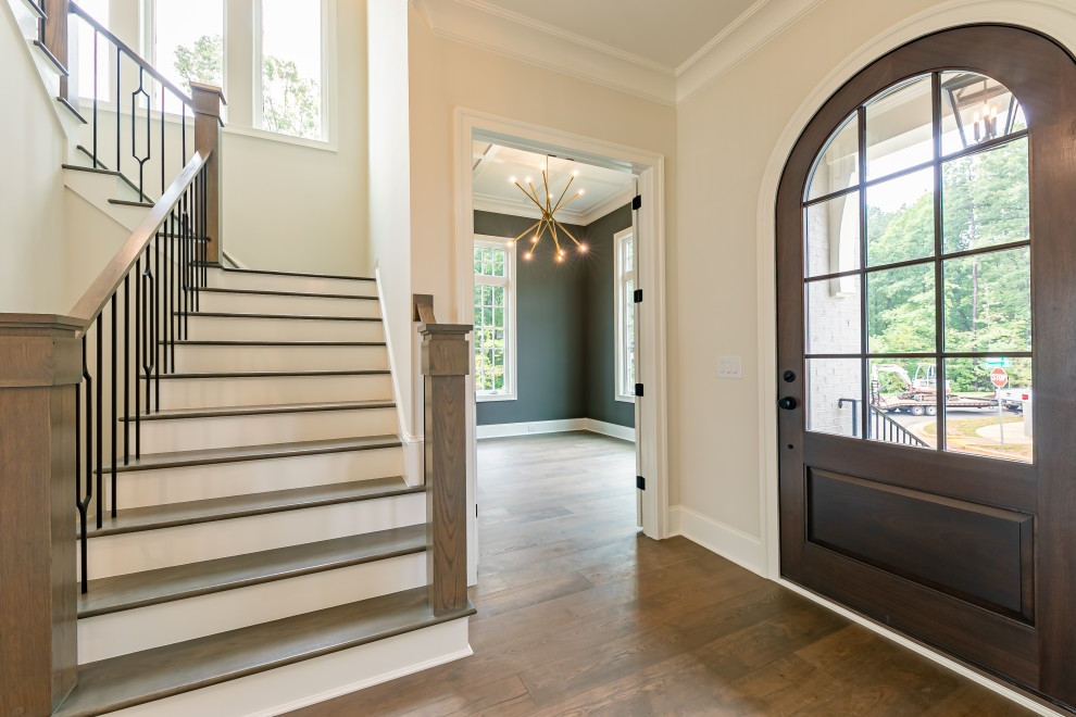 Inspiration for a transitional entryway remodel in Raleigh