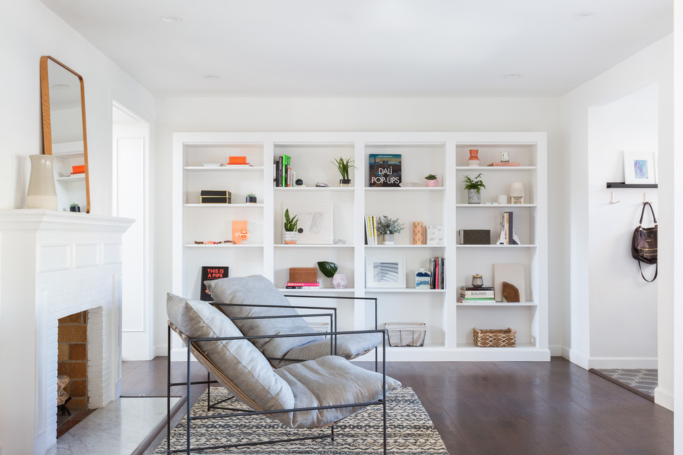 Living room - coastal living room idea in Los Angeles
