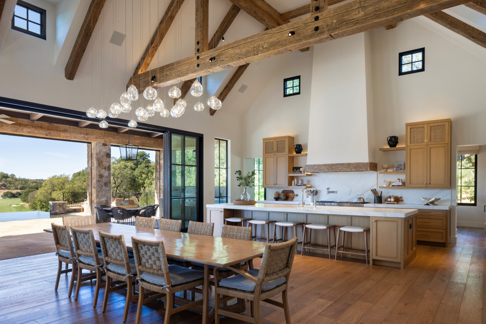 Dining room - mediterranean dining room idea in San Francisco