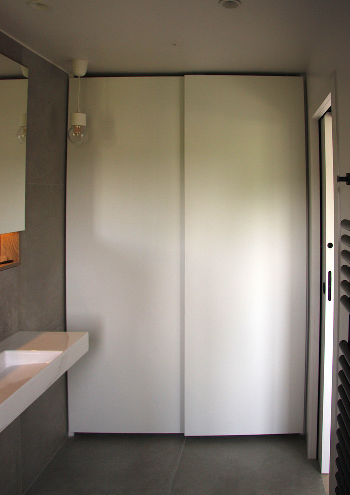 Bathroom Storage Sliding Door Cabinet and Vanity Unit