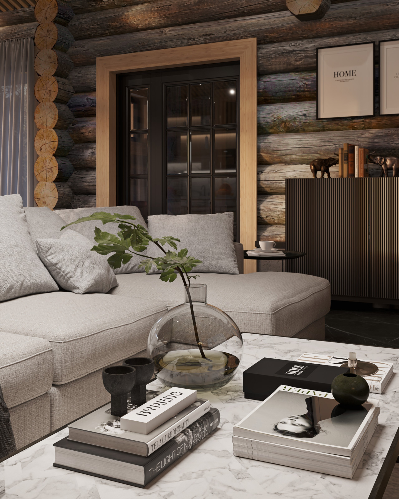 Шале интерьер