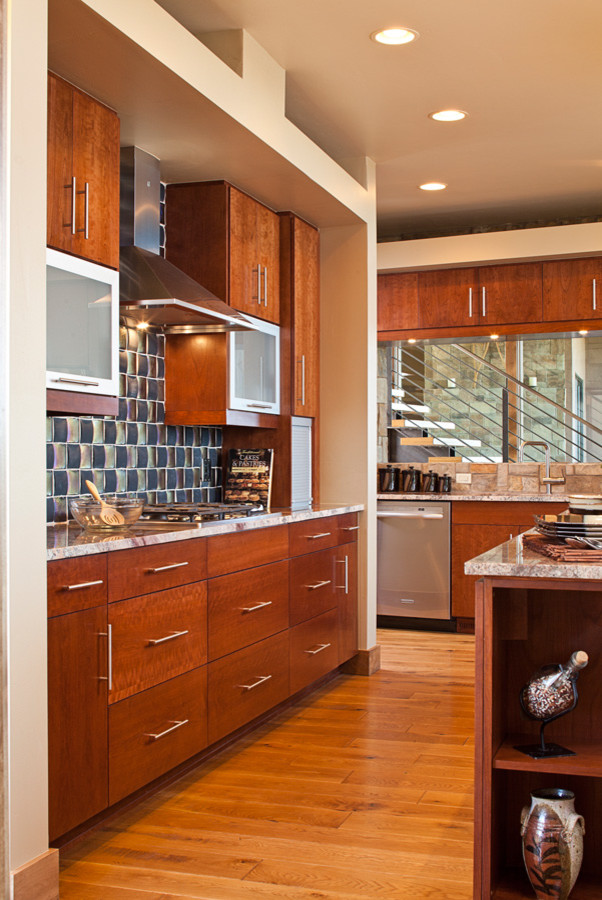 This is an example of a contemporary kitchen in Albuquerque.