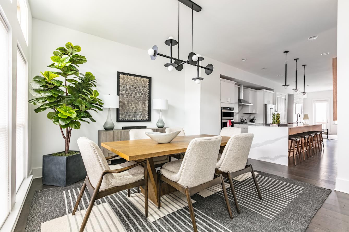 Dining room - modern dining room idea in Atlanta