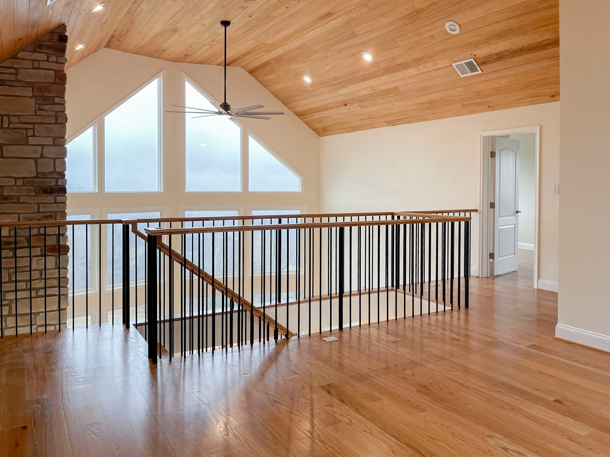 97_Airy Straight-Floating Staircase in Transitional-Mountain Home, Luray, VA 228