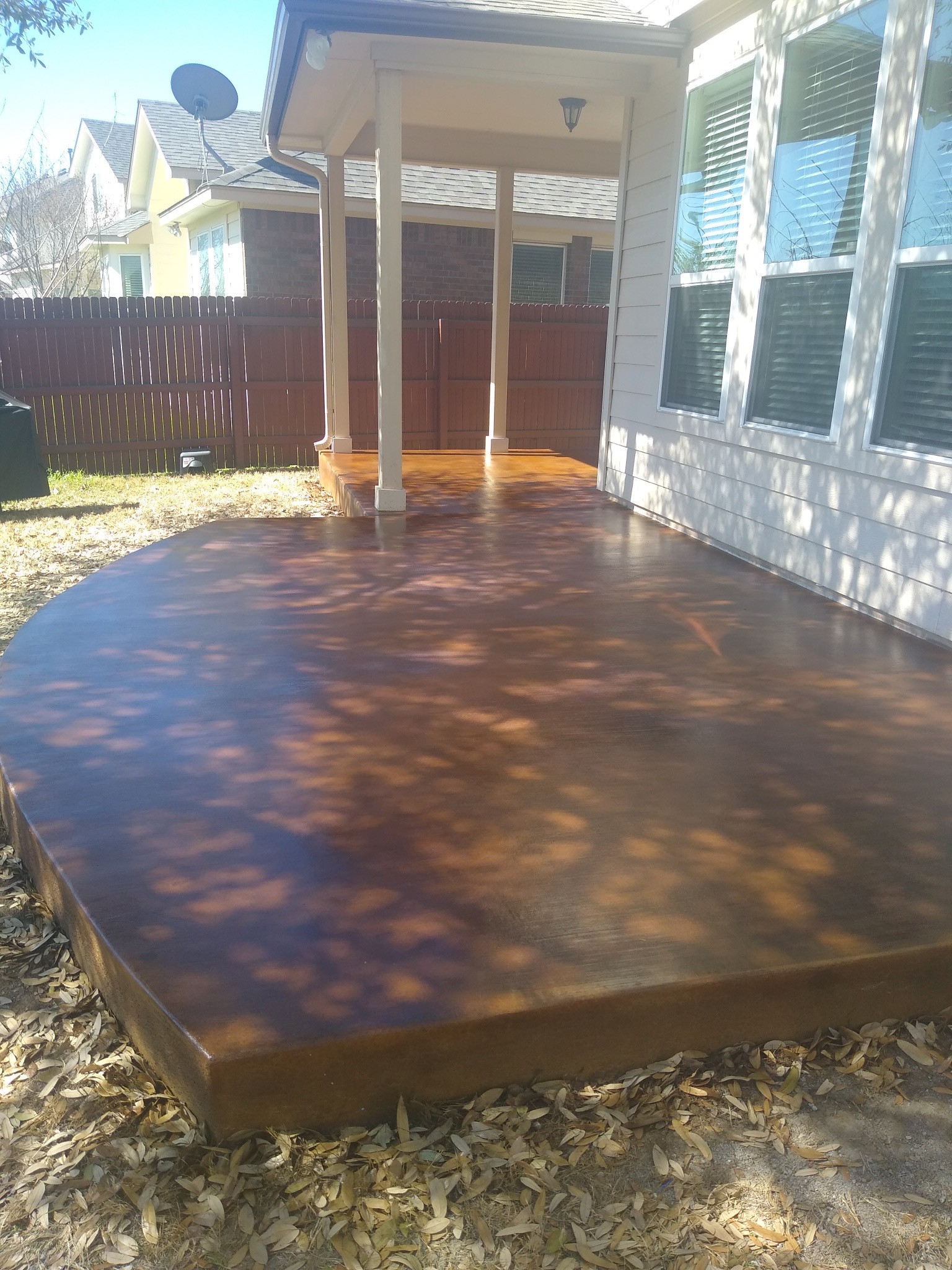 Dever Patio Extension & Acid Stain
