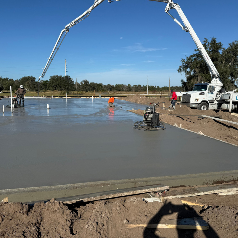Barn-Dominium Foundation Pour