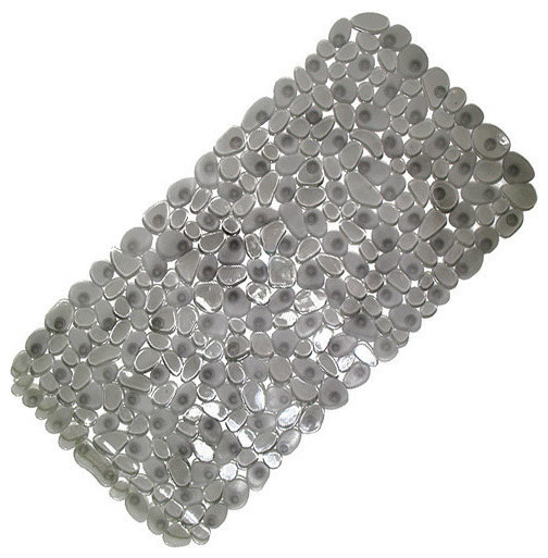 Pebble Bathtub and Shower Mat, Amber Contemporary Bath Mats by