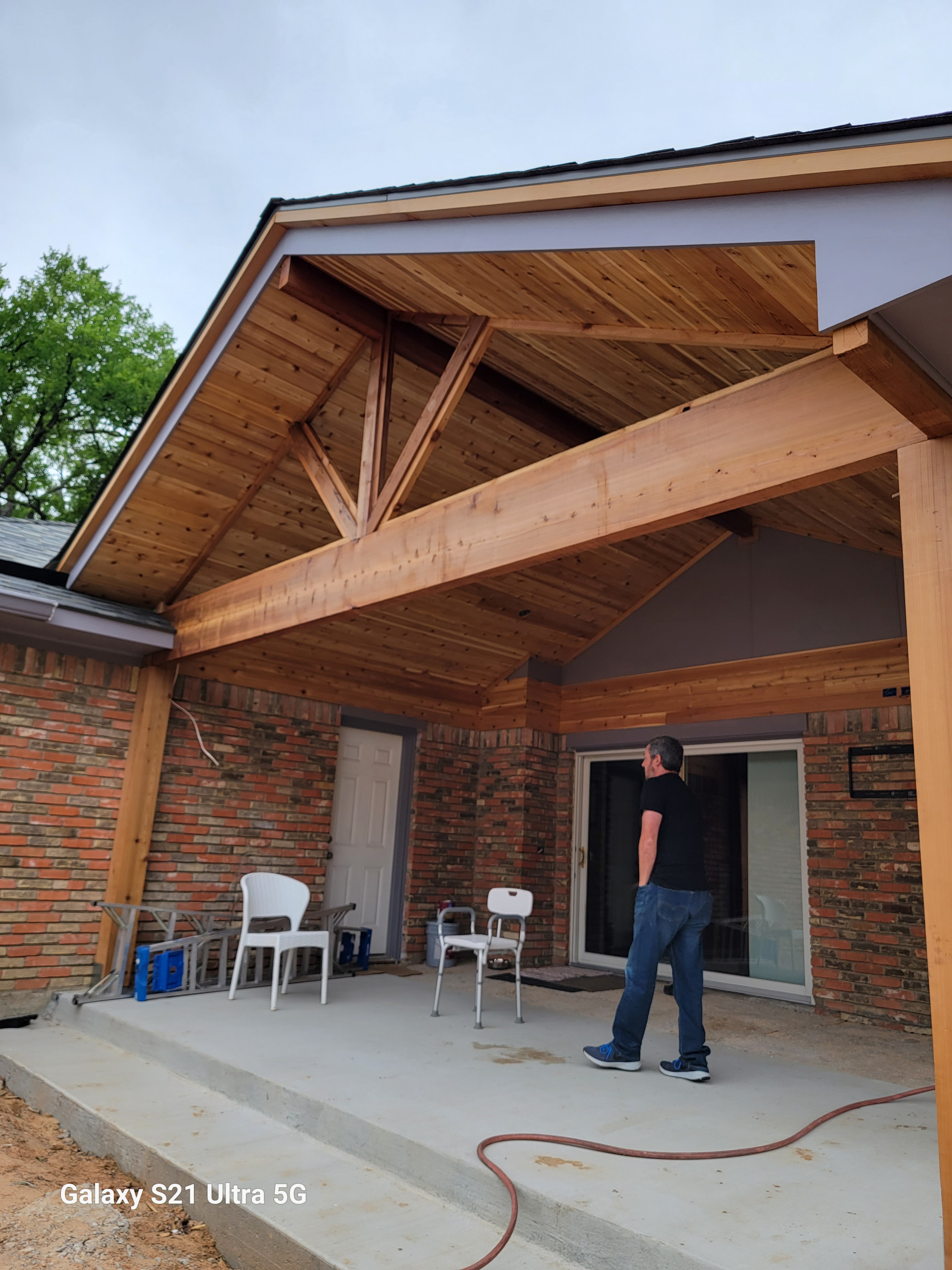 Middle Downs' Porch with putting green.