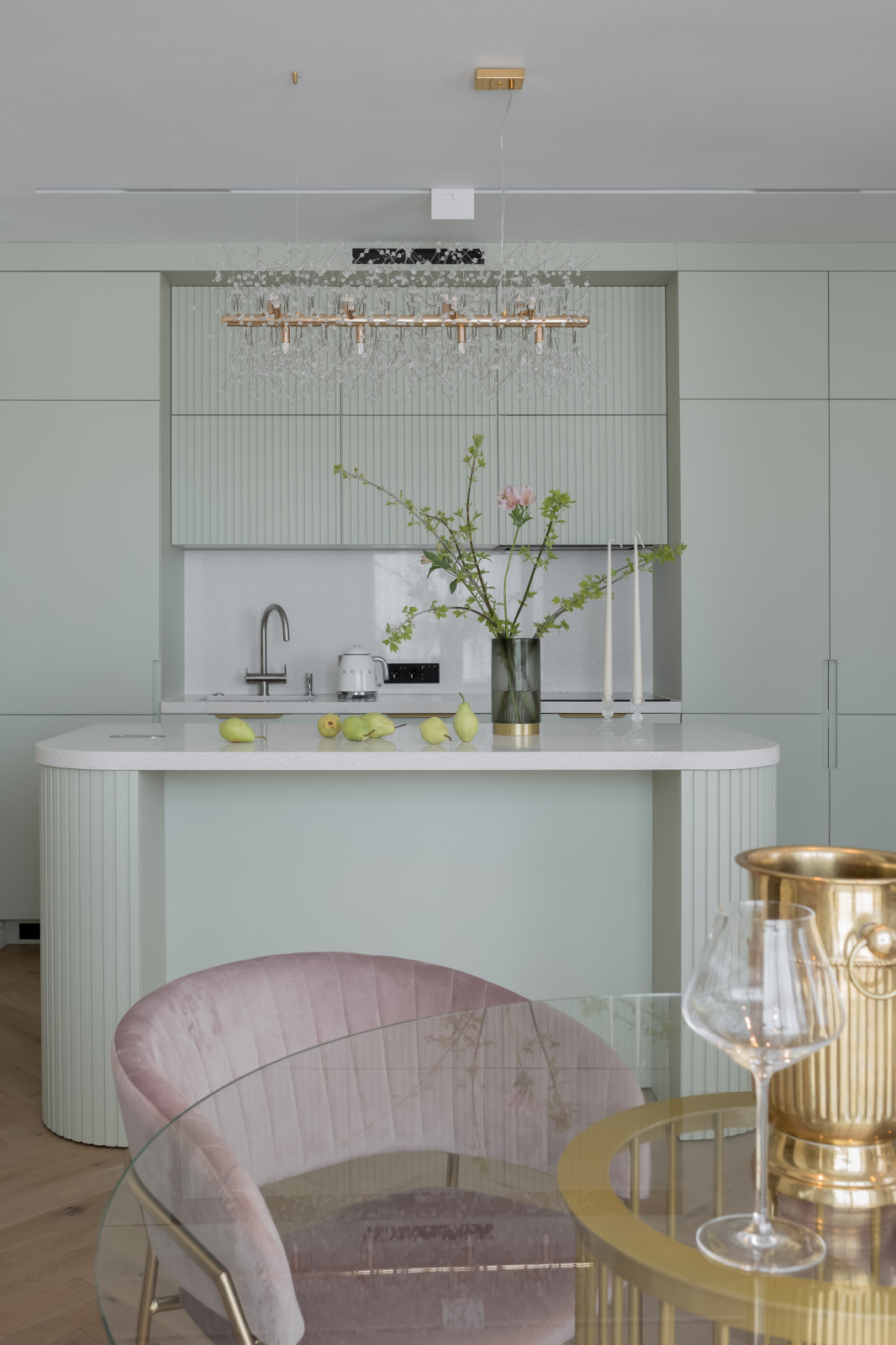 Квартира в мятных тонах