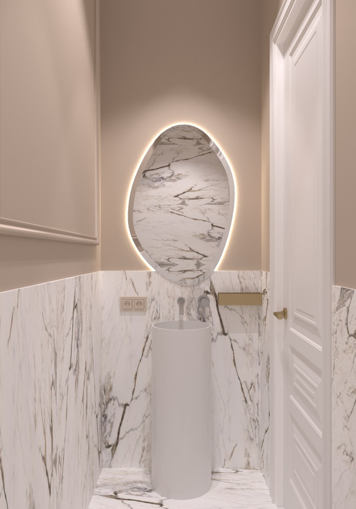 Кухня-гостиная в квартире 160 м2 в ЖК LIVE-Кутузовский.