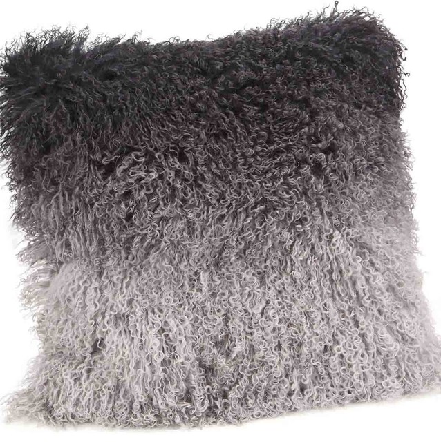 Lamb Fur Pillow - Contemporary - Decorative Pillows - by World Modern Design