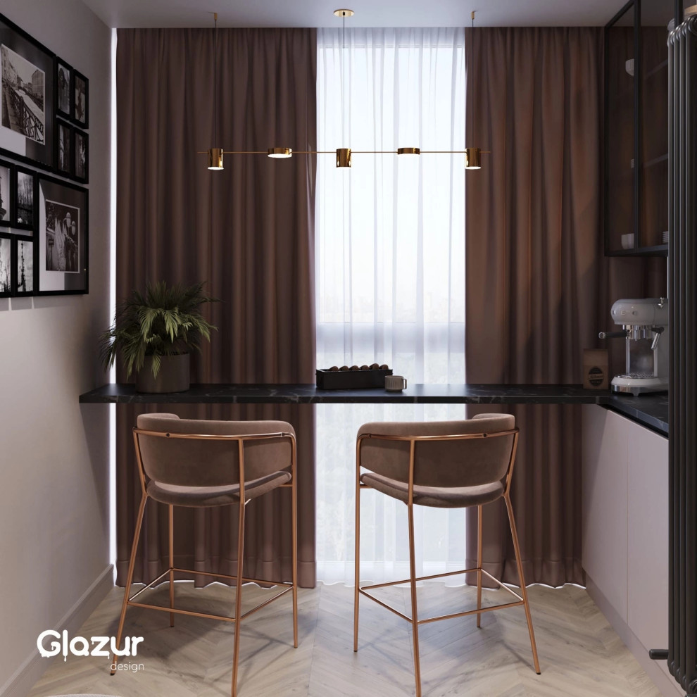 Визуализация квартиры в ЖК «Приоритет»  Часть 2. Кухня-гостиная  Площадь: 34м2