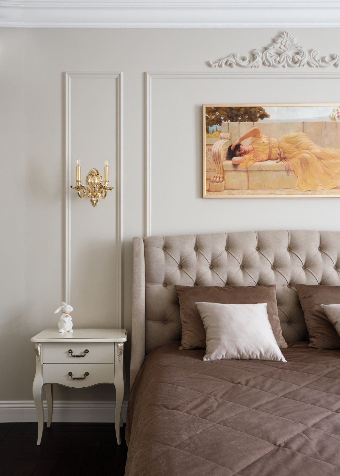 Реализованный дизайн-проект квартиры 90 кв.м.в стиле неоклассика