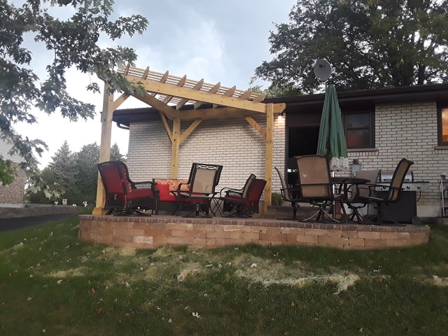 Belgard Paver Patio With Pergola By Downers Grove Il Patio And