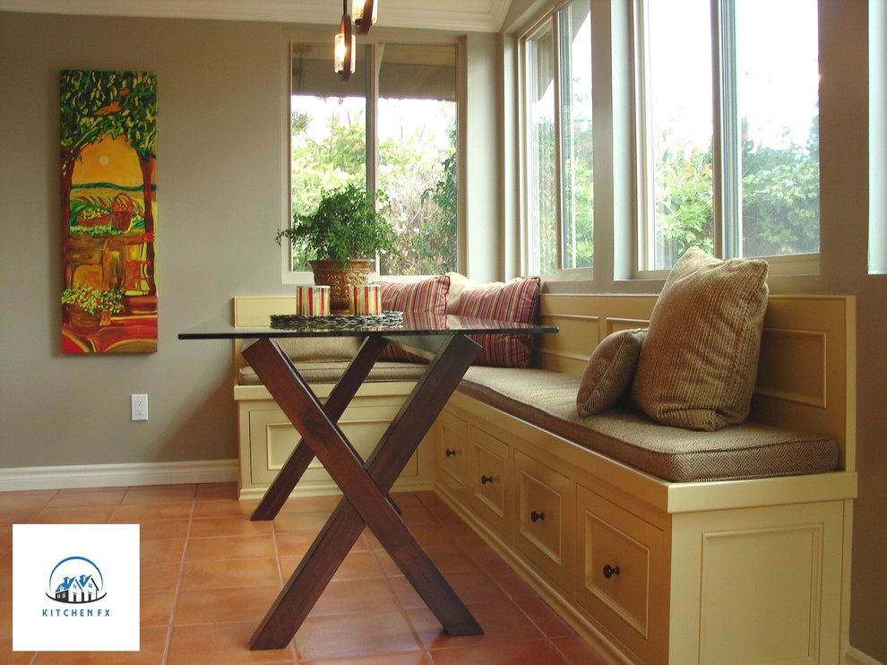 Example of an arts and crafts kitchen design in Austin