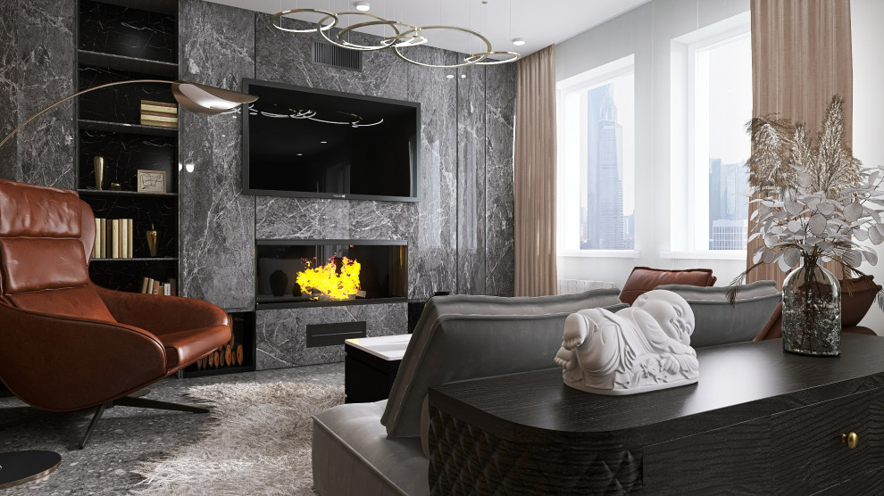 Брутальная двухкомнатная квартира