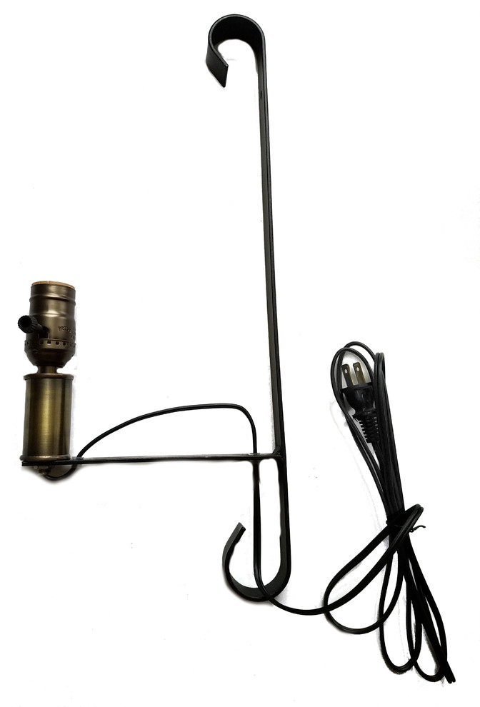 Wall Lamp Scroll Top Wrought Iron