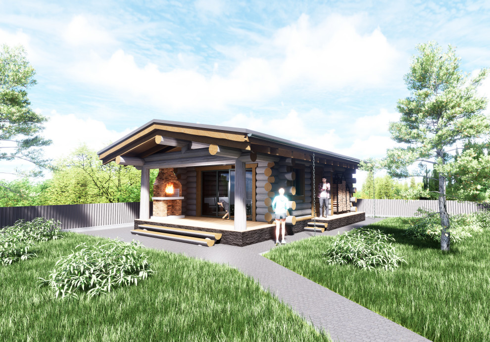 Баня из бревна ручной рубки, кело