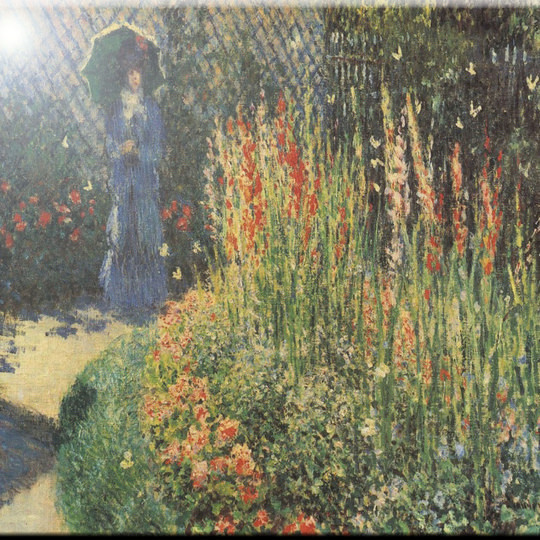 Rikki Knight 12 x 12 Claude Monet Gladiolas Design Ceramic Art Tile Rikki Knight 12 x 12 Claude Monet Gladiolas Design Ceramic Art Tile