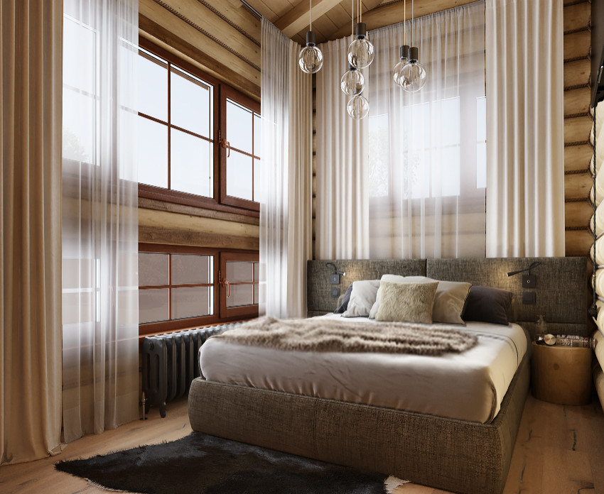 Деревянный дом с баней