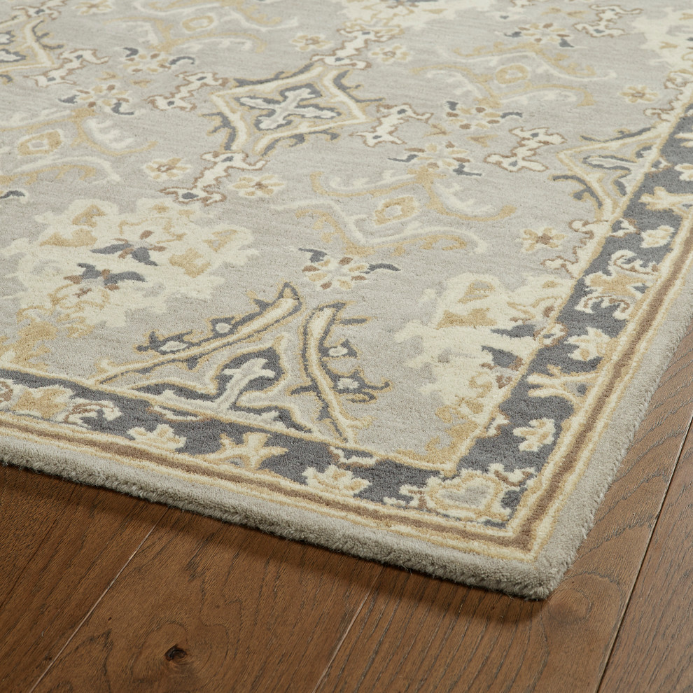 Kaleen Hand Tufted Middleton Gray Wool Rug Mediterranean Area Rugs By Kaleen Rugs