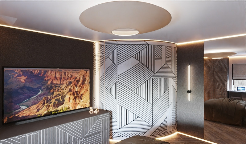 Интерьер в темных тонах