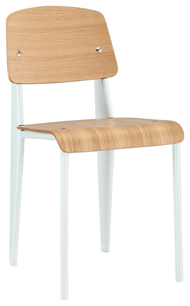 Cabin Dining Wood Side Chair, Natural/White