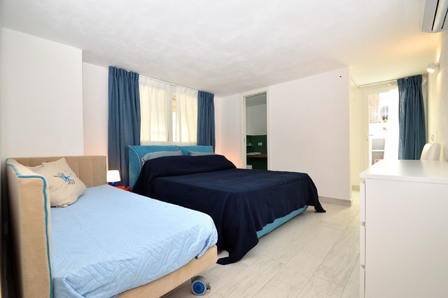 Poisson Blue minimalistisch-schlafzimmer