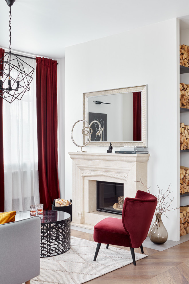 Квартира с камином.