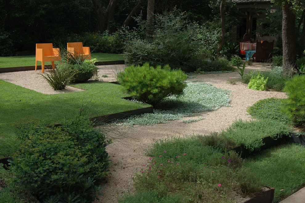 Contemporary garden in Austin.