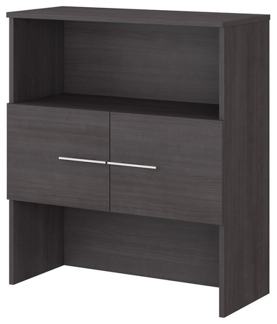 Office 500 36W Bookcase Hutch in Modern Hickory Engineered Wood