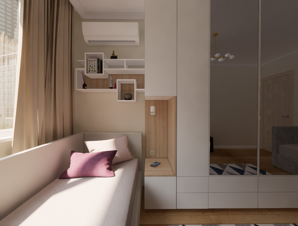 Проект спальни комнаты и детской в г.Мытищи